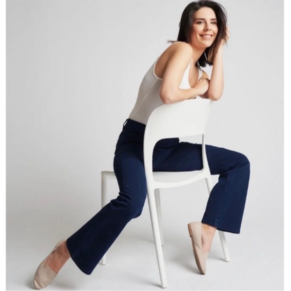 BETABRAND Bootcut 4-Pocket Yoga Denim small long